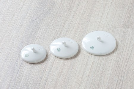 Kelímky spalovací - víčka, porcelán