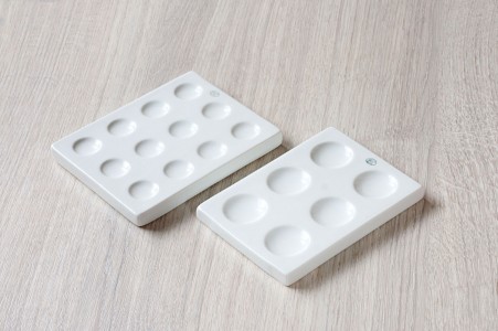 Plotny s jamkami, porcelán
