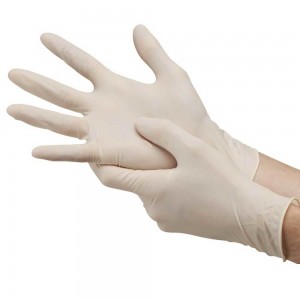 Rukavice latexové lehce zaprašované