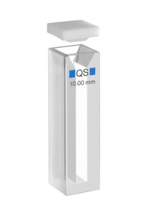Semimikro kyveta standardní pro spektrofotometrii s víčkem z PTFE